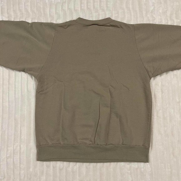 Large Khaki/Tan Light House Nautical Print Graphic Sweat Shirt - Picture 5 of 7